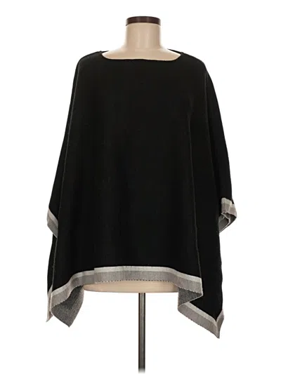 Pre-owned Ann Taylor Poncho In Black