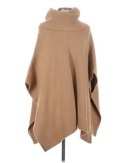 Pre-owned Ann Taylor Poncho In Brown