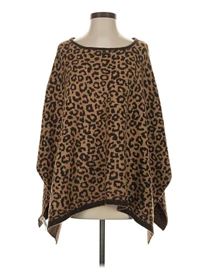 Pre-owned Ann Taylor Poncho In Brown
