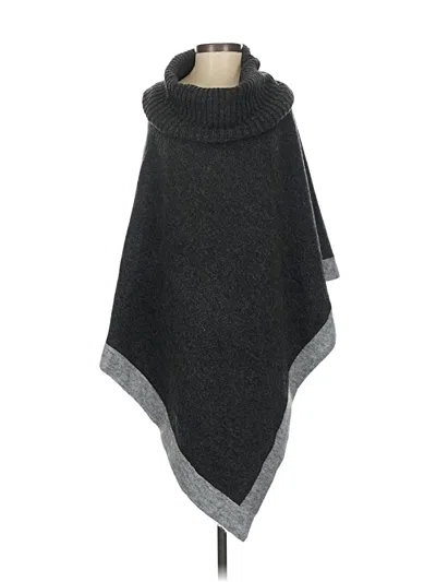 Pre-owned Ann Taylor Poncho In Gray
