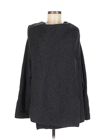 Pre-owned Ann Taylor Poncho In Gray