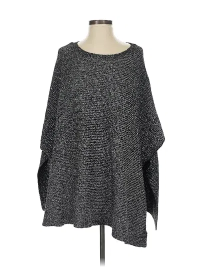 Pre-owned Ann Taylor Poncho In Gray