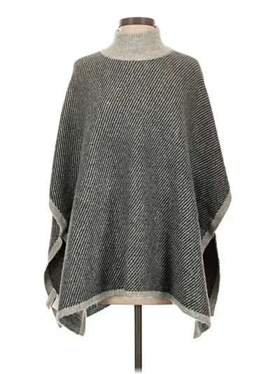 Pre-owned Ann Taylor Poncho In Gray