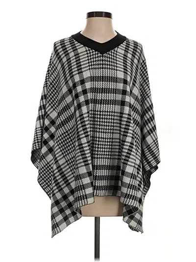 Pre-owned Ann Taylor Poncho In Gray
