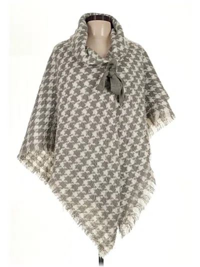 Pre-owned Ann Taylor Poncho In Gray