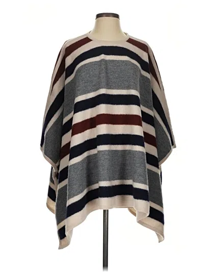 Pre-owned Ann Taylor Poncho In Gray