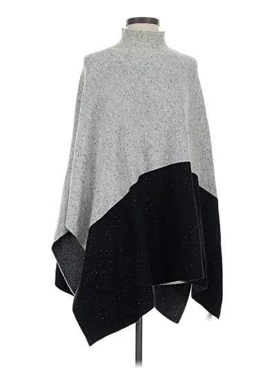 Pre-owned Ann Taylor Poncho In Gray