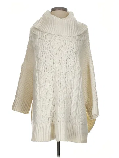 Pre-owned Ann Taylor Poncho In Ivory