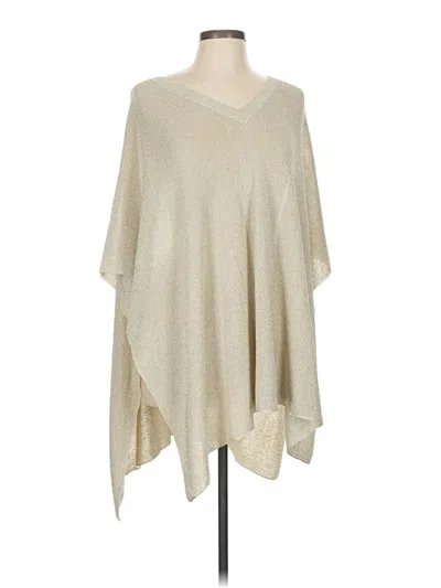 Pre-owned Ann Taylor Poncho In Ivory