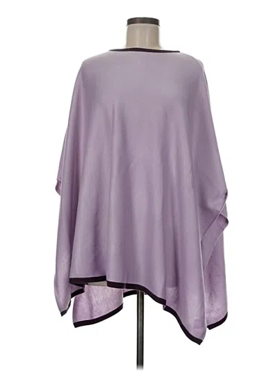 Pre-owned Ann Taylor Poncho In Purple
