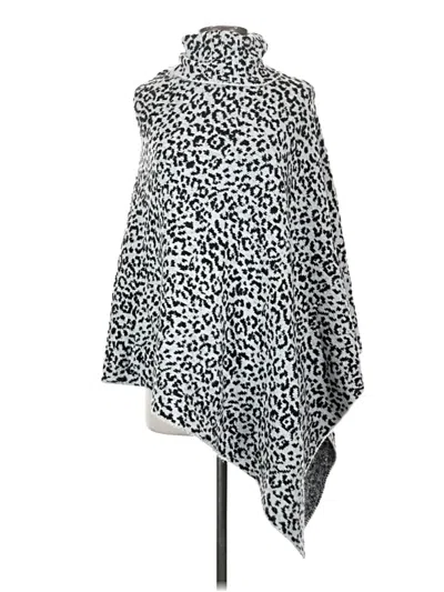 Pre-owned Ann Taylor Poncho In Silver