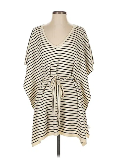 Pre-owned Ann Taylor Poncho In White