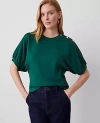 Ann Taylor Ponte Dolman Top In Fresh Evergreen