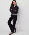 Ann Taylor Ponte Pull On Pant In Black