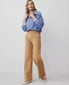 Ann Taylor Ponte Straight Leg Pant In Perfect Camel