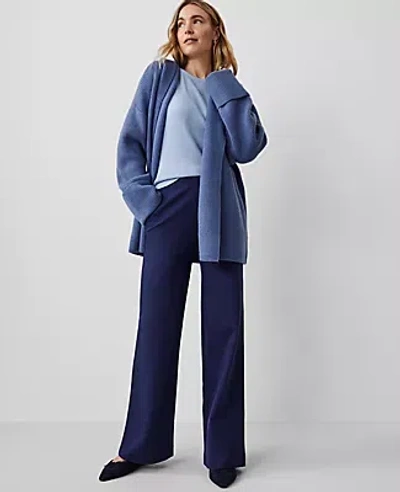 Ann Taylor Ponte Straight Leg Pant In Pure Sapphire