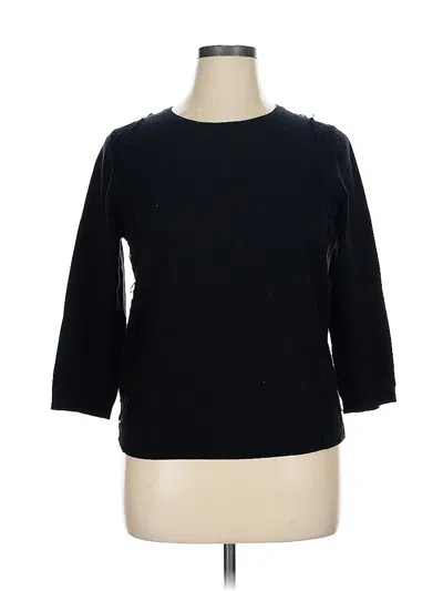 Pre-owned Ann Taylor Pullover Sweater In Black