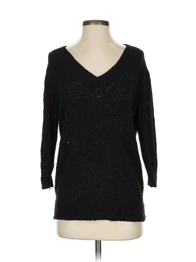 Pre-owned Ann Taylor Pullover Sweater In Black