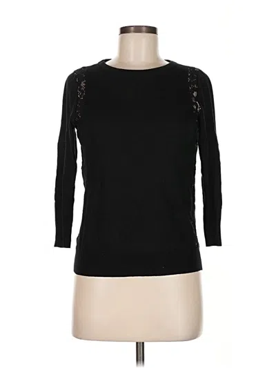 Pre-owned Ann Taylor Pullover Sweater In Black