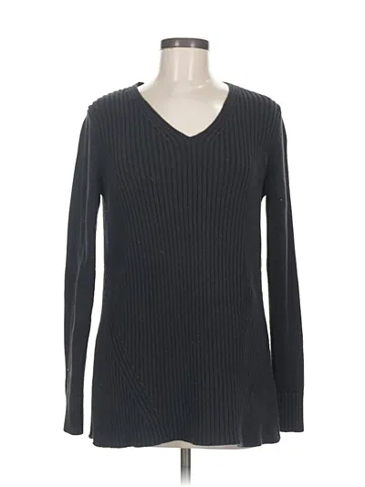 Pre-owned Ann Taylor Pullover Sweater In Black