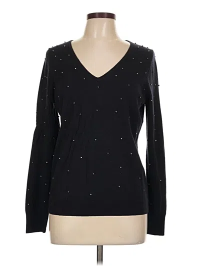 Pre-owned Ann Taylor Pullover Sweater In Black