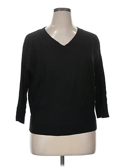 Pre-owned Ann Taylor Pullover Sweater In Black
