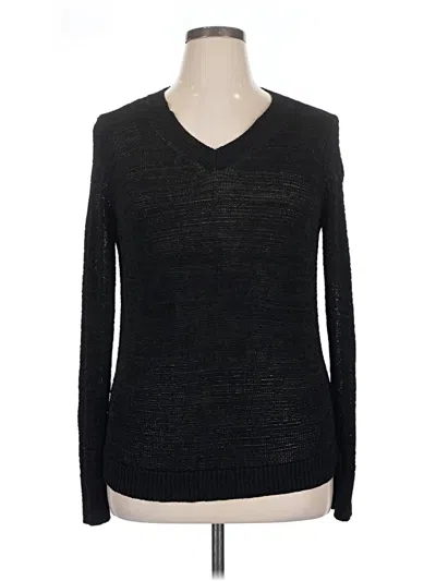 Pre-owned Ann Taylor Pullover Sweater In Black