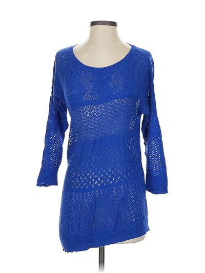 Pre-owned Ann Taylor Pullover Sweater In Blue