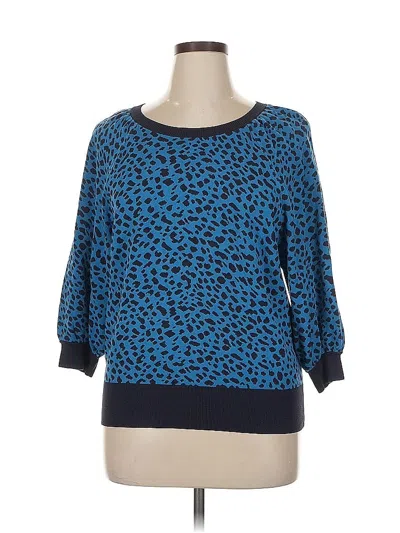 Pre-owned Ann Taylor Pullover Sweater In Blue