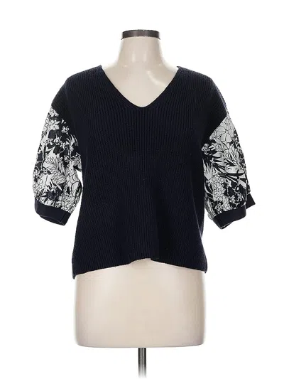 Pre-owned Ann Taylor Pullover Sweater In Blue