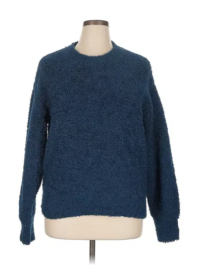 Pre-owned Ann Taylor Pullover Sweater In Blue