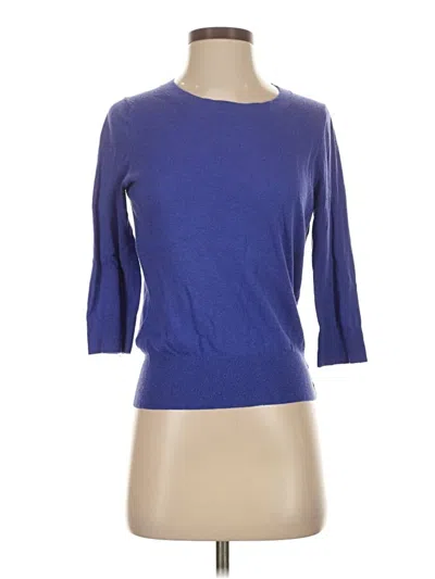 Pre-owned Ann Taylor Pullover Sweater In Blue