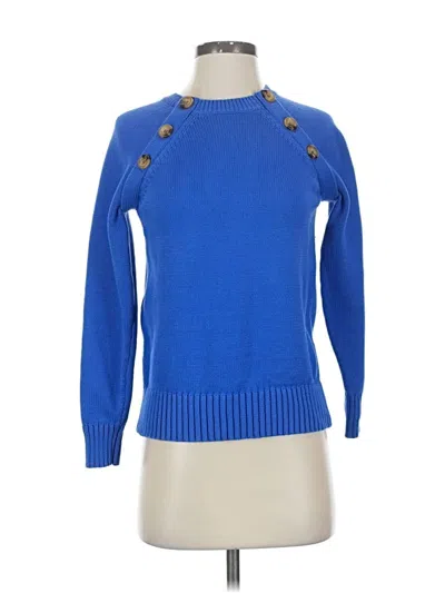 Pre-owned Ann Taylor Pullover Sweater In Blue