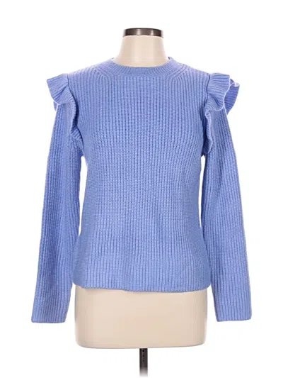 Pre-owned Ann Taylor Pullover Sweater In Blue