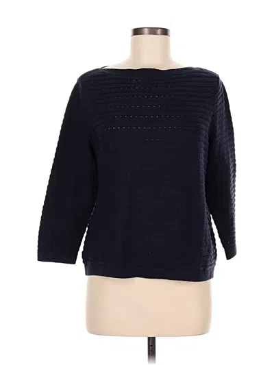 Pre-owned Ann Taylor Pullover Sweater In Blue