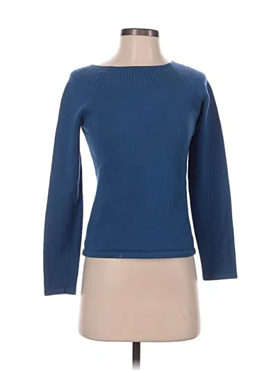 Pre-owned Ann Taylor Pullover Sweater In Blue