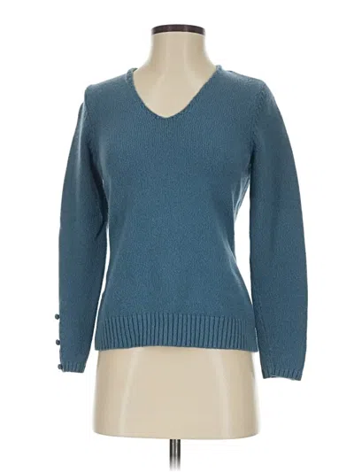 Pre-owned Ann Taylor Pullover Sweater In Blue