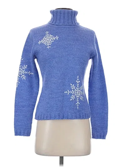 Pre-owned Ann Taylor Pullover Sweater In Blue