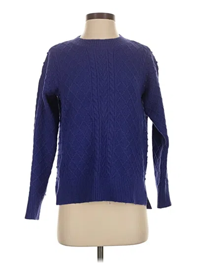 Pre-owned Ann Taylor Pullover Sweater In Blue