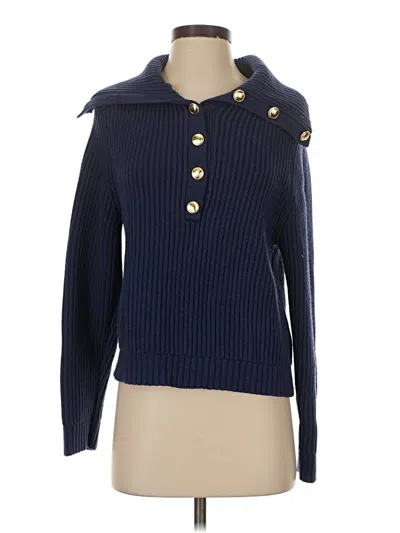 Pre-owned Ann Taylor Pullover Sweater In Blue