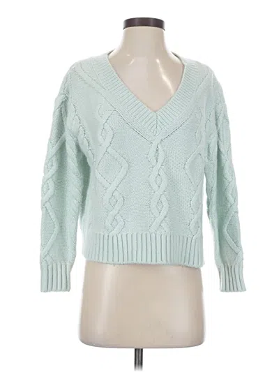 Pre-owned Ann Taylor Pullover Sweater In Blue