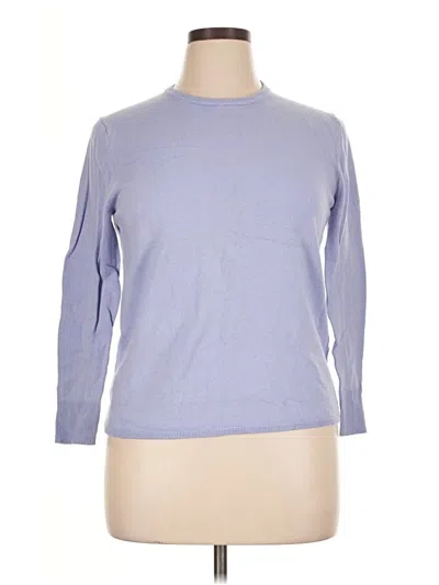 Pre-owned Ann Taylor Pullover Sweater In Blue
