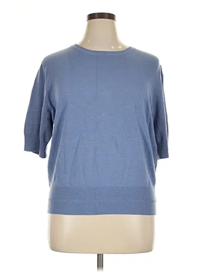 Pre-owned Ann Taylor Pullover Sweater In Blue