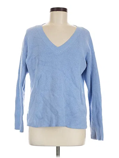 Pre-owned Ann Taylor Pullover Sweater In Blue