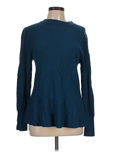 Pre-owned Ann Taylor Pullover Sweater In Blue