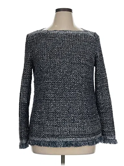 Pre-owned Ann Taylor Pullover Sweater In Blue