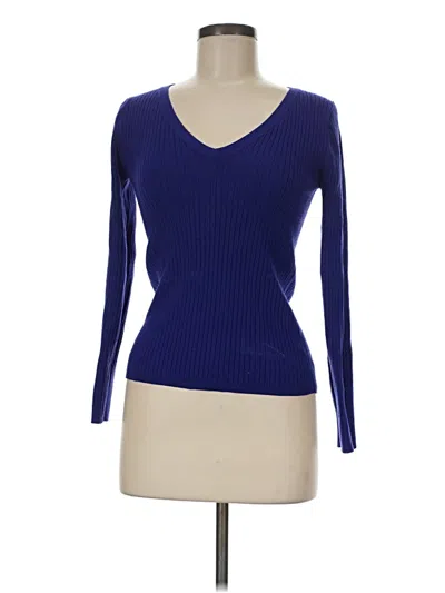 Pre-owned Ann Taylor Pullover Sweater In Blue