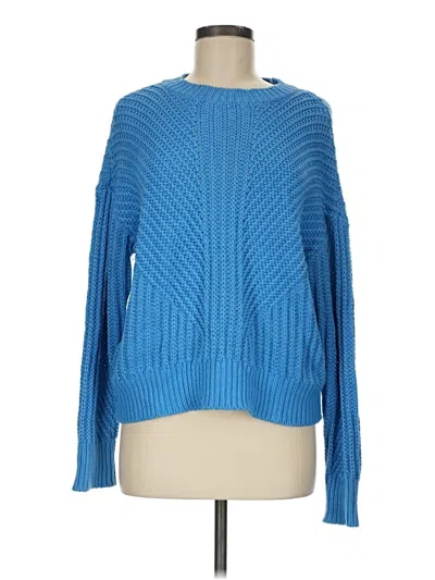 Pre-owned Ann Taylor Pullover Sweater In Blue