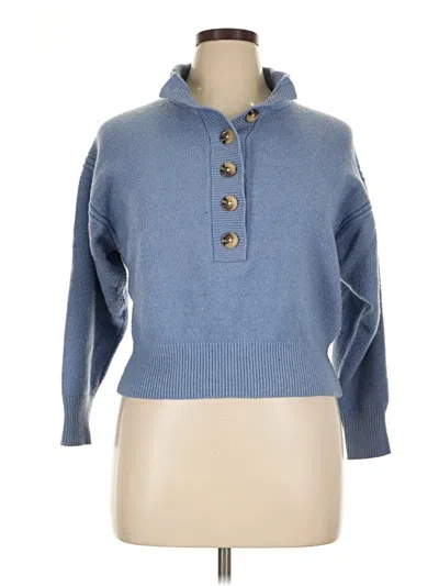 Pre-owned Ann Taylor Pullover Sweater In Blue