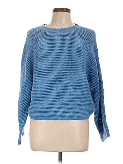 Pre-owned Ann Taylor Pullover Sweater In Blue